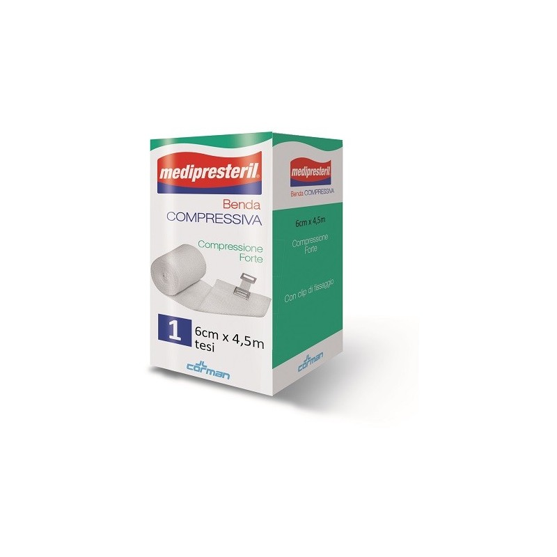 Benda medipresteril compressione forte m4,5x6cm tesi