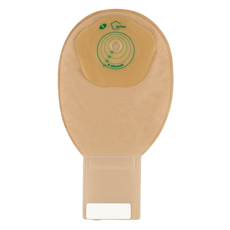 Sacca ileostomia flexima active roll'up midi beige 15-50mm chiusura in velcro