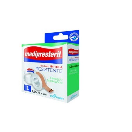 Cerotto in rocchetto medipresteril in tela resistente m5x1,25cm