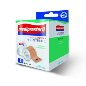 Cerotto in rocchetto medipresteril in tela resistente 5x500cm