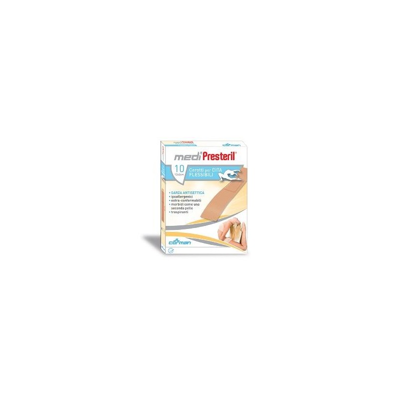 Cerotto per dita medipresteril flessibile 12x2cm 10 pezzi