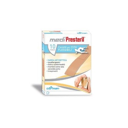 Cerotto per dita medipresteril flessibile 12x2cm 10 pezzi