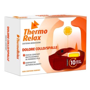 Thermorelax fascia dolore collo spalle fascia+4 dispositiviautoriscaldanti