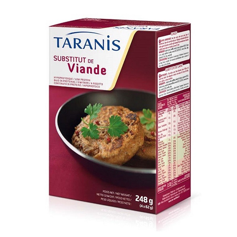 Taranis burger sostituto carne 4 x 62 g Taranis burger sostituto carne 4 x 62 g