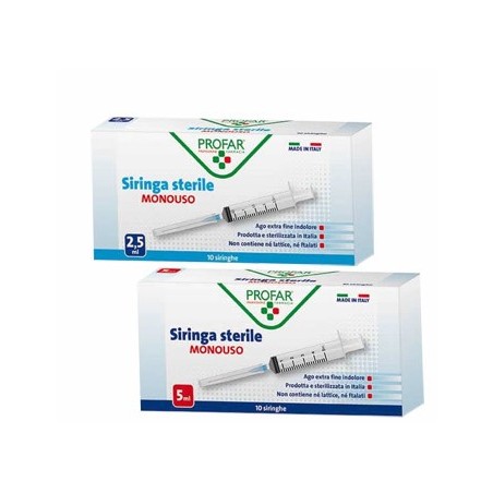 Siringa monouso 5 ml profar Siringa monouso 5 ml profar