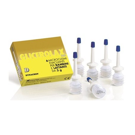 Glicerolax bambini e lattanti microclismi evacuanti 6 pezzix 3 g contiene amido di riso Glicerolax bambini e lattanti microclismi evacuanti 6 pezzix 3 g contiene amido di riso