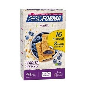 Pesoforma biscotti mirtilli 8 pasti 16 biscotti