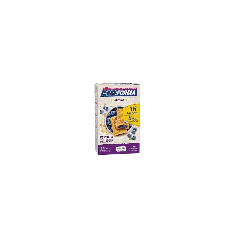 Pesoforma biscotti mirtilli 8 pasti 16 biscotti