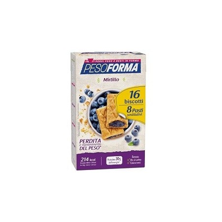 Pesoforma biscotti mirtilli 8 pasti 16 biscotti