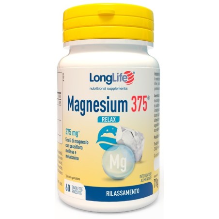 Longlife magnesium 375 relax 60 tavolette Longlife magnesium 375 relax 60 tavolette