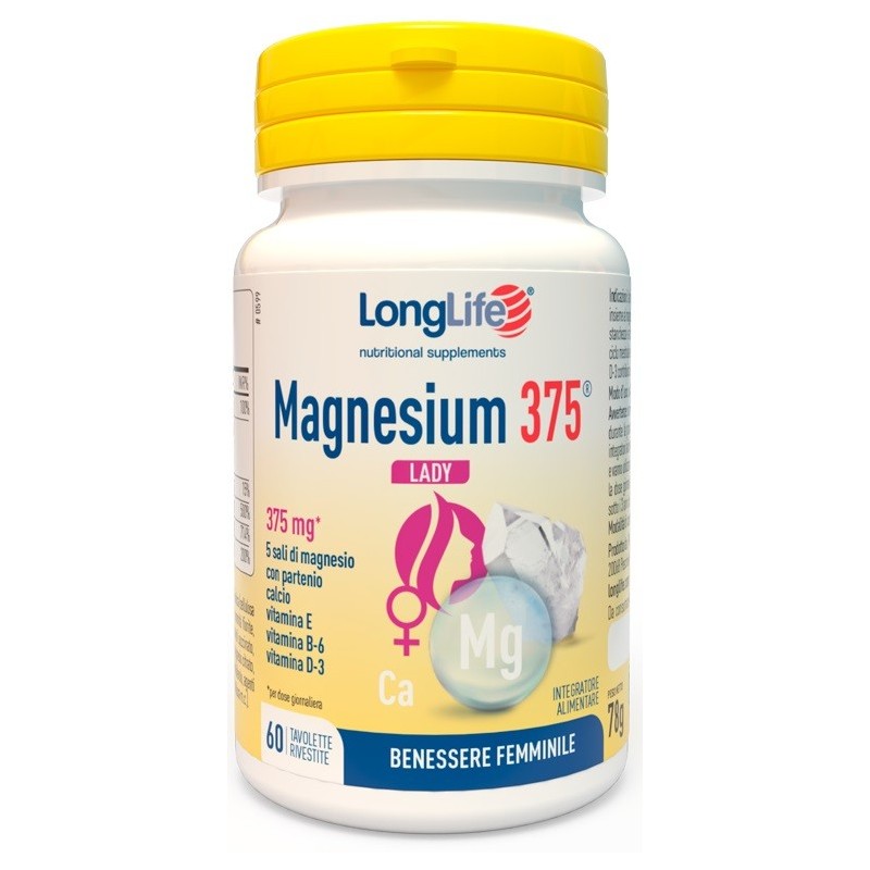 Longlife magnesium 375 lady 60 tavolette Longlife magnesium 375 lady 60 tavolette