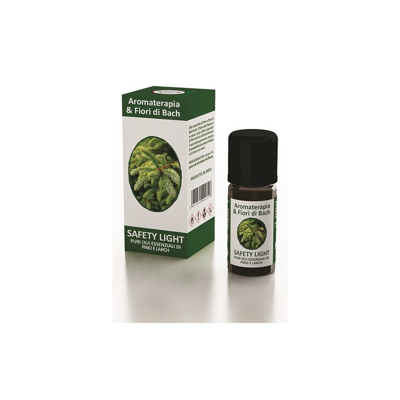 Aromaterapia & fiori di bach safety light olio essenziale 10ml