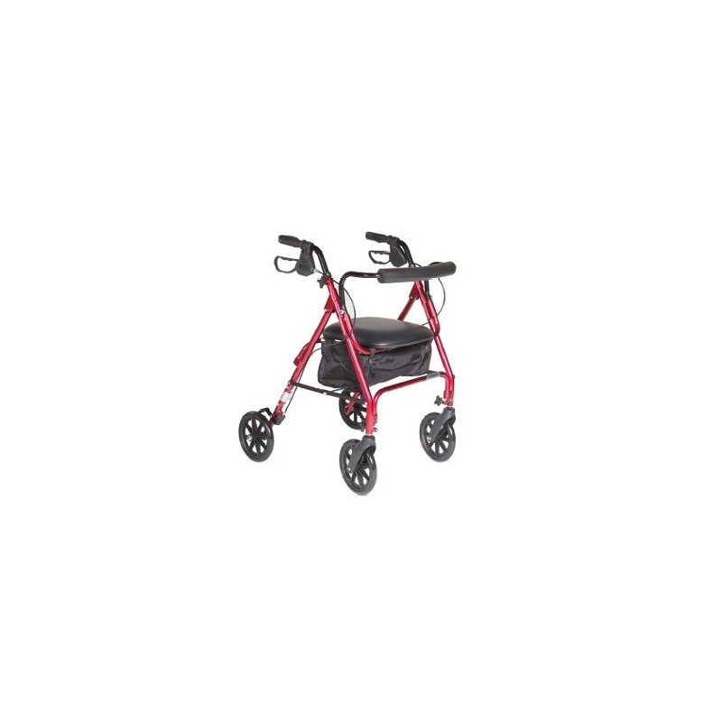 Deambulatore deluxe 4 ruote / freno / sedile Deambulatore deluxe 4 ruote / freno / sedile