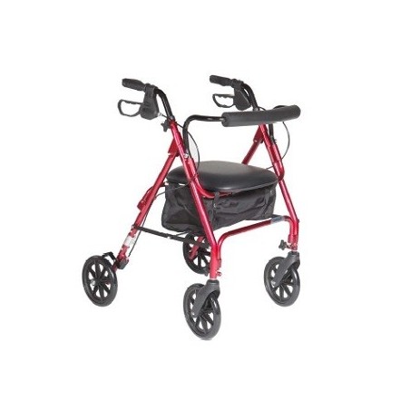 Deambulatore deluxe 4 ruote / freno / sedile Deambulatore deluxe 4 ruote / freno / sedile