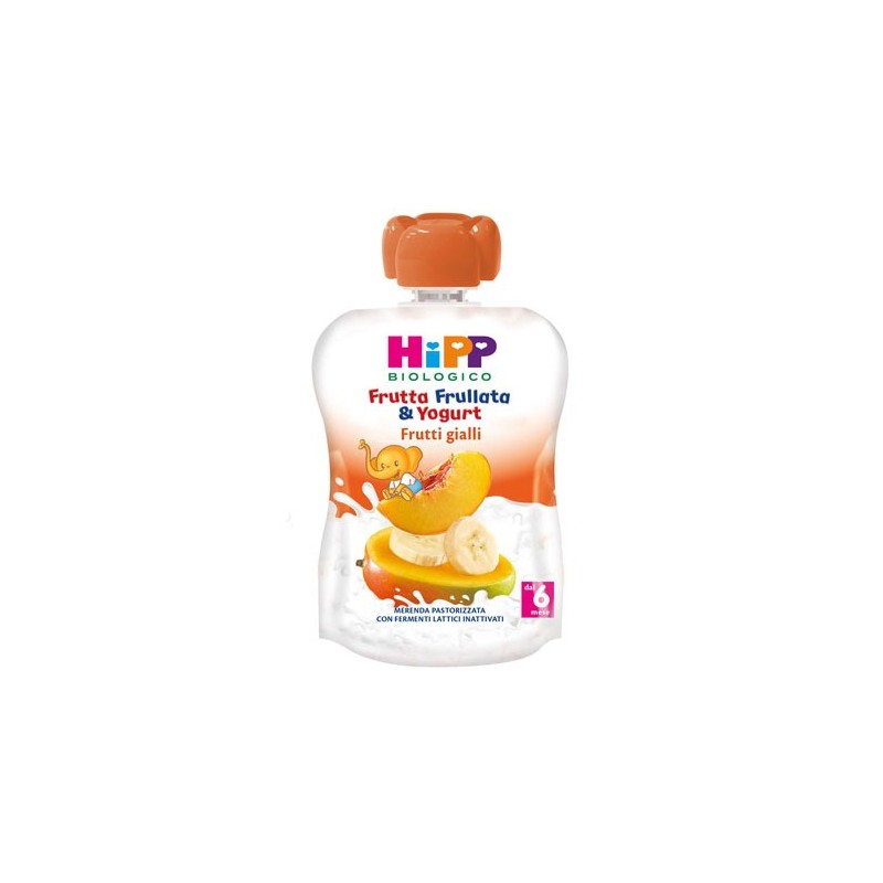 Hipp bio frutta frullata yogurt frutti gialli 90 g Hipp bio frutta frullata yogurt frutti gialli 90 g