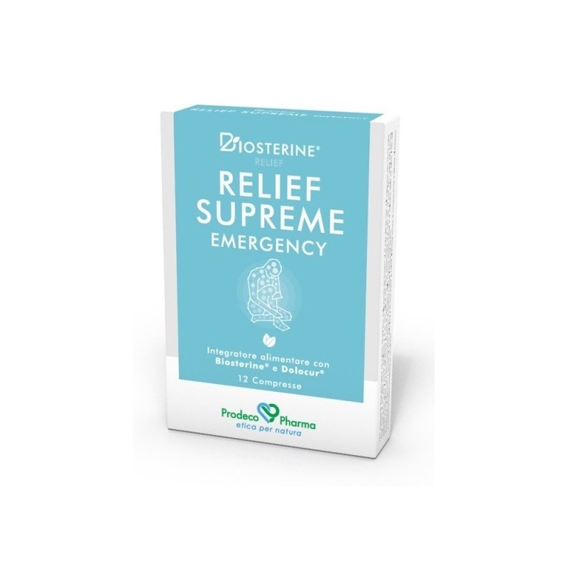 Biosterine relief supreme emergency 12 compresse