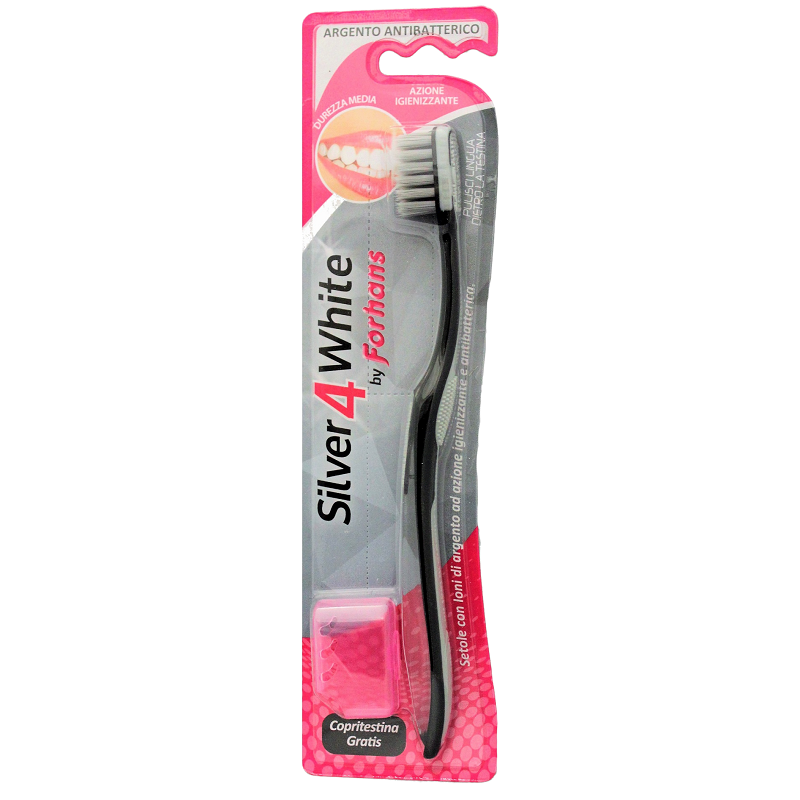 Spazzolino silver 4 white forhans 1 pezzo Spazzolino silver 4 white forhans 1 pezzo