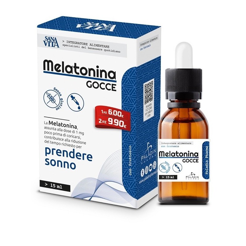 Sanavita melatonina gocce 15 ml Sanavita melatonina gocce 15 ml