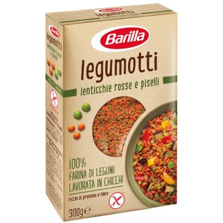 Barilla legumotti alle lenticchie rosse e piselli 300 g Barilla legumotti alle lenticchie rosse e piselli 300 g