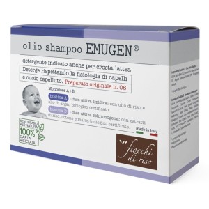 Fiocchi di riso emugen olio shampoo ultradelicato 10 bustineda 1,5 ml + 10 bustine da 3 ml