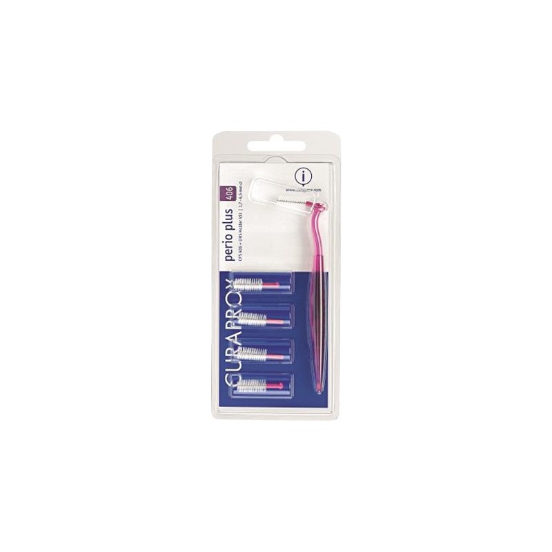 Curaprox capsule perio capsule 406 con 5 scovolini + supporto