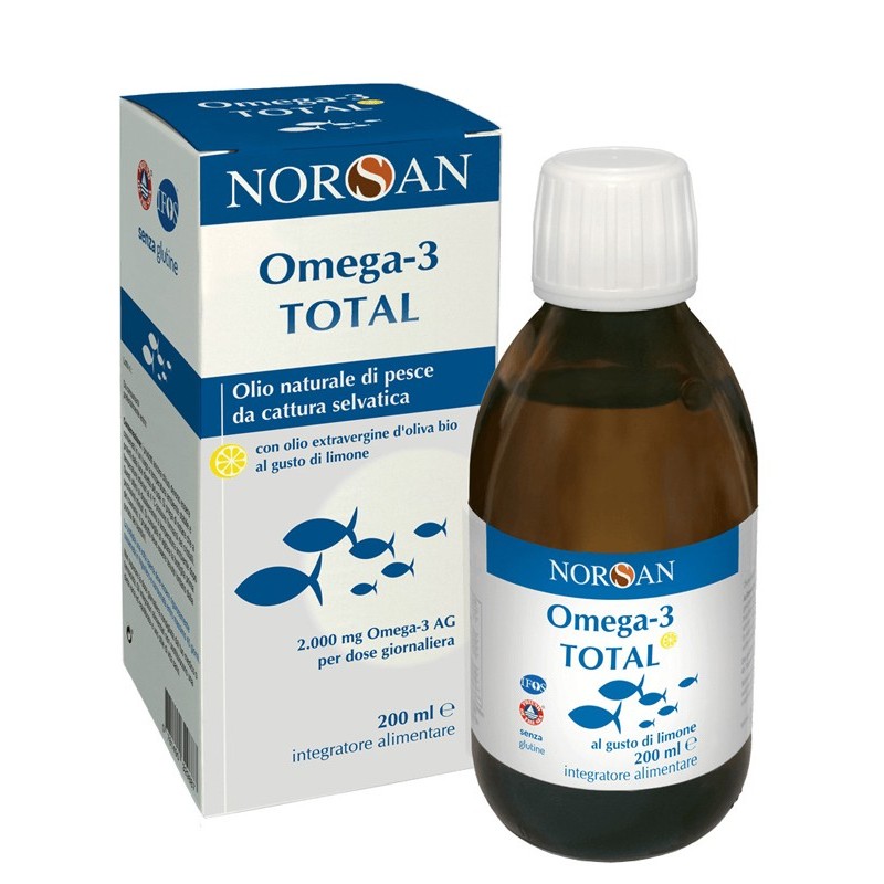 Norsan omega 3 total 200 ml gusto limone Norsan omega 3 total 200 ml gusto limone