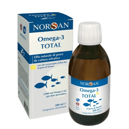 Norsan omega 3 total 200 ml gusto limone Norsan omega 3 total 200 ml gusto limone