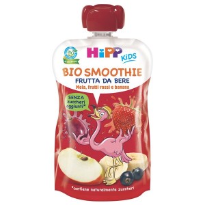 Hipp bio smoothies mela/ban/frutti rossi 120 ml