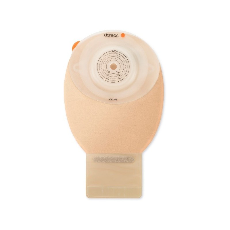 Dansac novalife tre 1 sacca aperta opaca convex maxi per ileostomia con finestra ritagliabile 15-59 mm 500 ml 10 pezzi