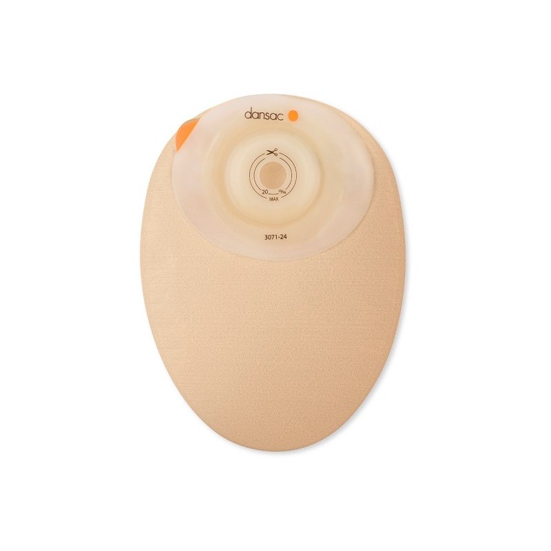 Dansac novalife tre 1 sacca chiusa softconvex midi per colostomia con finestra ritagliabile 15-34mm 430 ml 10 pezzi