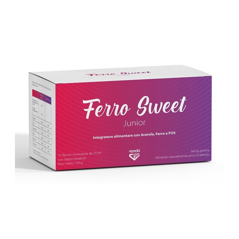 Ferro sweet junior 10 flaconcini monodose Ferro sweet junior 10 flaconcini monodose