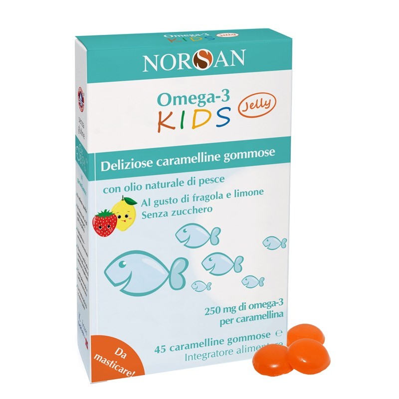Norsan omega 3 kids 45 caramelline gommose Norsan omega 3 kids 45 caramelline gommose
