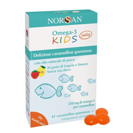 Norsan omega 3 kids 45 caramelline gommose Norsan omega 3 kids 45 caramelline gommose