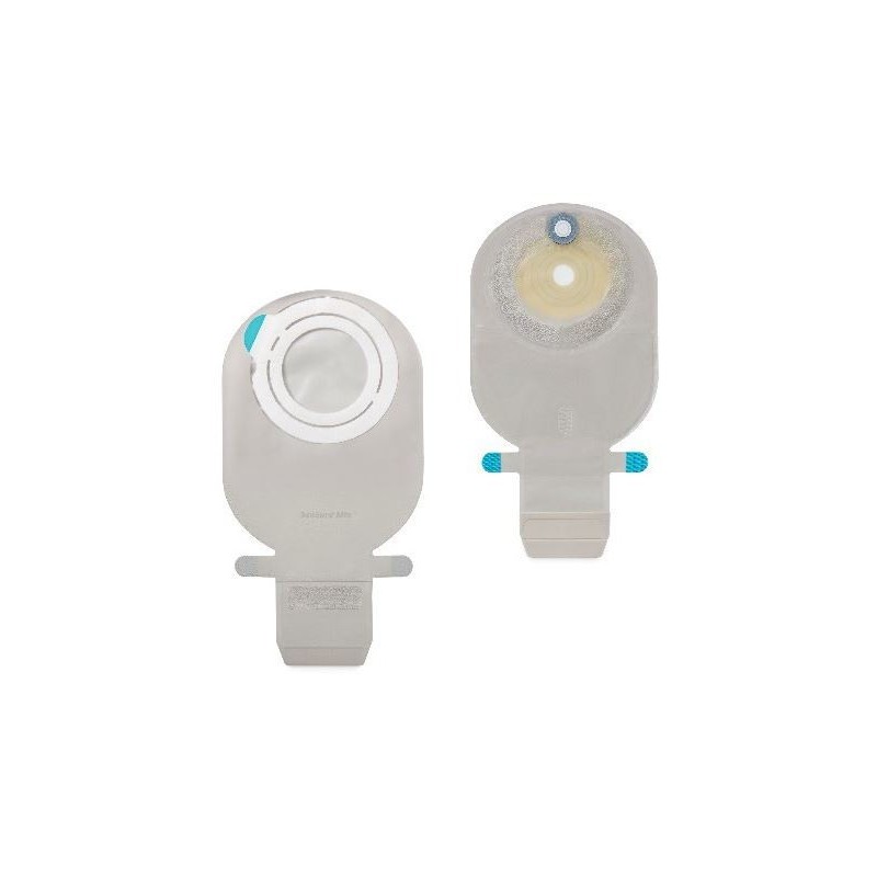Sensura mio flex sistema 2 pezzi con aggancio adesivo saccaileostomia trasparente 70mm da 550 ml 30 pezzi