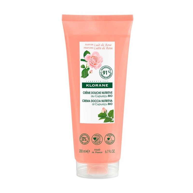 Klorane crema doccia latte di rosa 200 ml