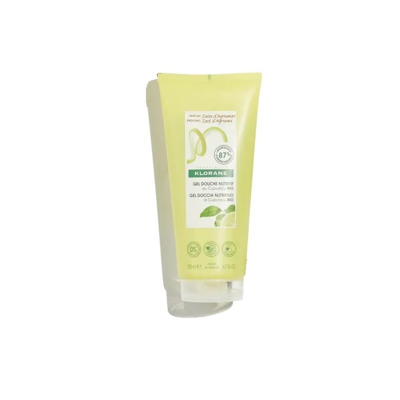 Klorane gel doccia zest d'agrumi 200 ml