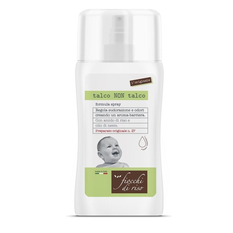 Fiocchi di riso bipacco talco non talco spray 100 ml Fiocchi di riso bipacco talco non talco spray 100 ml