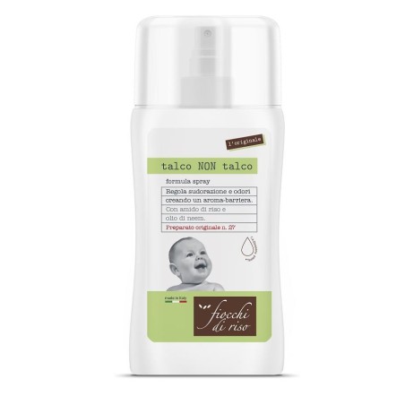Fiocchi di riso bipacco talco non talco spray 100 ml Fiocchi di riso bipacco talco non talco spray 100 ml