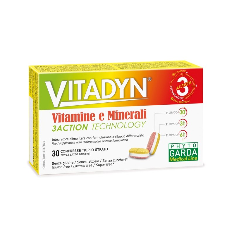 Vitadyn vitamine/minerali 30 compresse rilascio differenziato Vitadyn vitamine/minerali 30 compresse rilascio differenziato