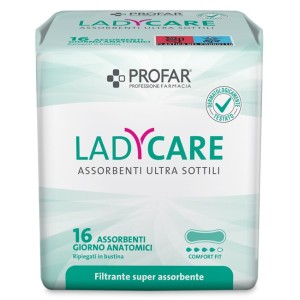 Ladycare assorbenti giorno anatomici 16 pezzi profar