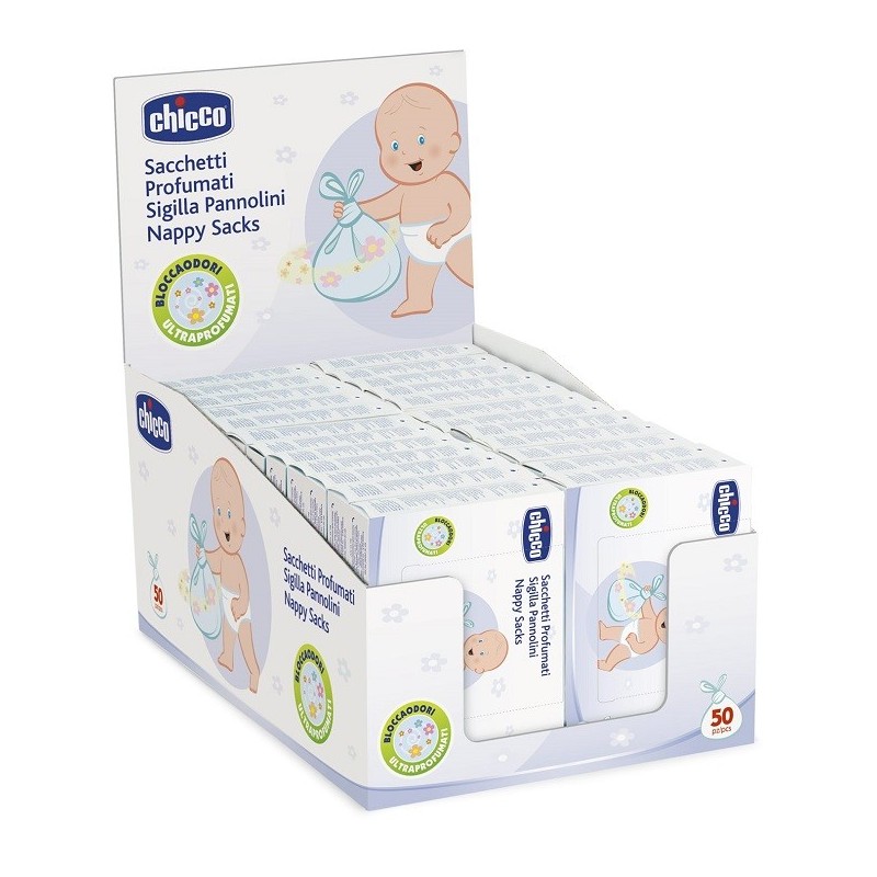 Chicco sacchetti profumati pannolini 50 pezzi