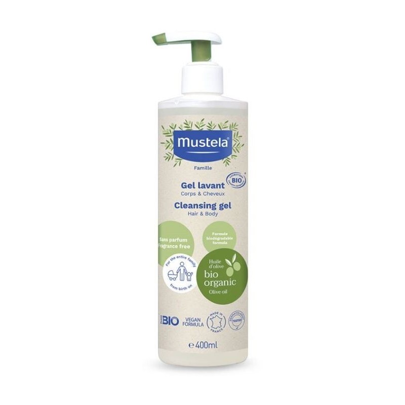 Mustela gel detergente bio 400 ml Mustela gel detergente bio 400 ml