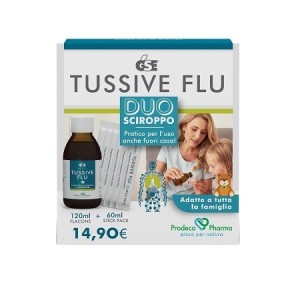 Gse tussive flu duo flacone+6 stick pack monodose