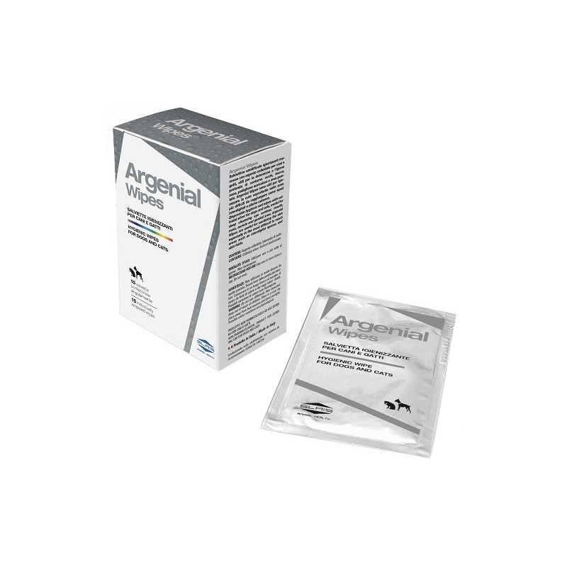 Argenial wipes salviette igienizzanti cani e gatti 15 pezzi Argenial wipes salviette igienizzanti cani e gatti 15 pezzi
