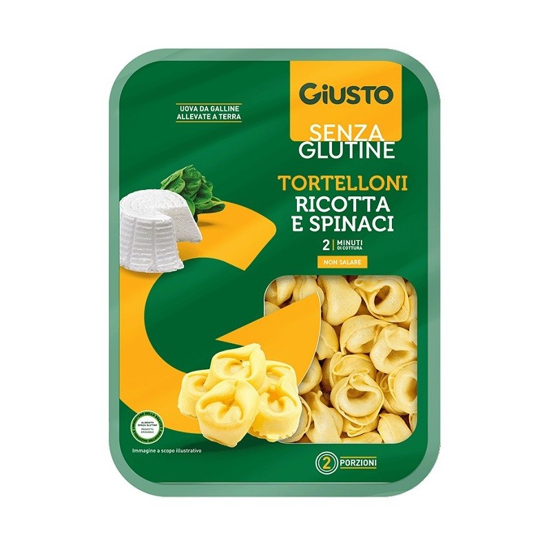 Giusto senza glutine tortelloni ricotta e spinaci 250 g Giusto senza glutine tortelloni ricotta e spinaci 250 g