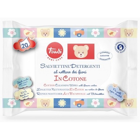 Trudi baby care salviette cotone 20 pezzi Trudi baby care salviette cotone 20 pezzi