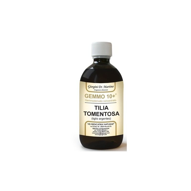 Gemmo 10+ tiglio argenteo liquido analcolico 500 ml Gemmo 10+ tiglio argenteo liquido analcolico 500 ml