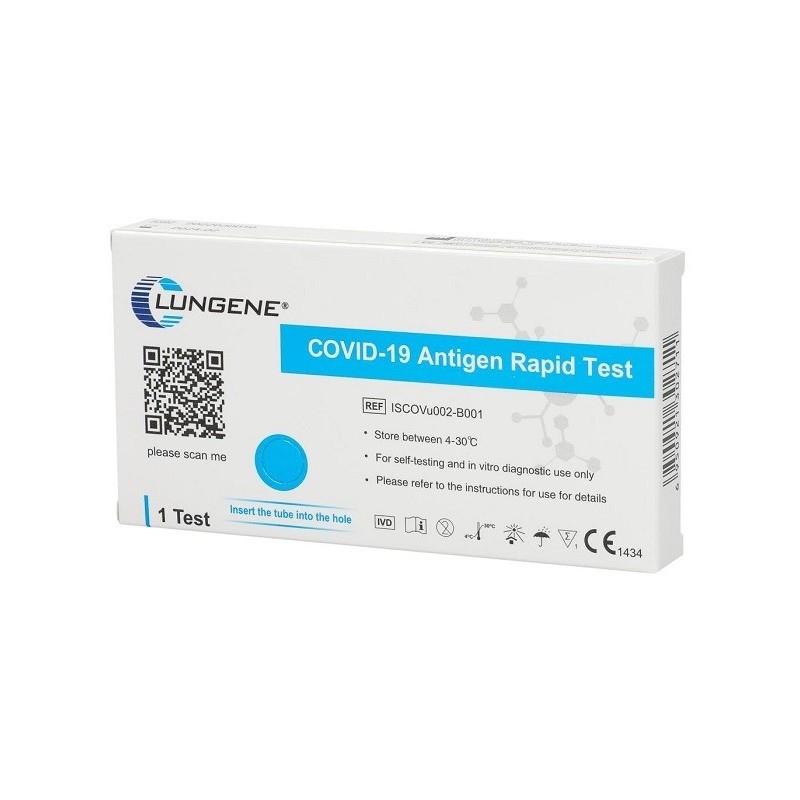 Test antigenico rapido covid-19 clungene autodiagnostico determinazione qualitativa antgeni sars-cov-2 in tamponi nasalimediante