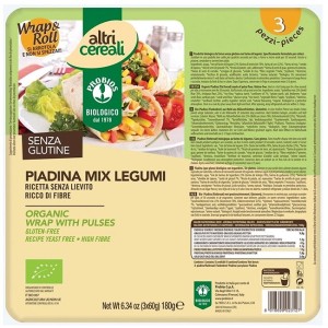 Altricereali piadina mix legumi 3 x 60 g