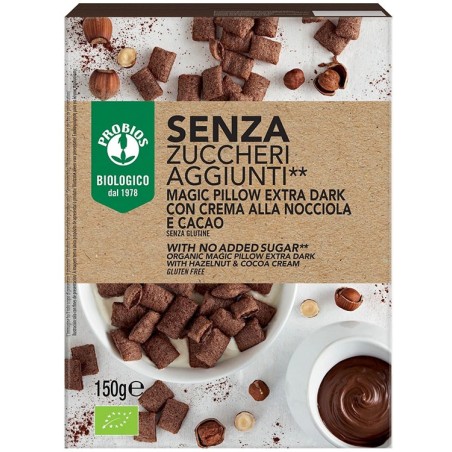 Probios magic pillow extra dark senza zuccheri aggiunti 150g